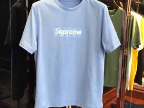 Supreme联名合作款 2018春夏定制原版顶级精梳棉短袖T恤