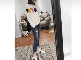 古奇/gucci Ace女士系列 波士顿梗犬小狗刺绣图案运动小白鞋501908