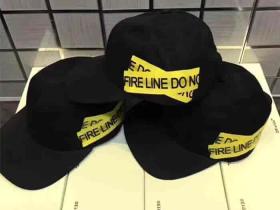 OFF-WHITE C/O VIRGIL ABLOH OW 黄色警戒线帽子 鸭舌帽