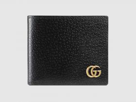 Gucci/古驰 GG Marmont系列皮革双折钱包 428726
