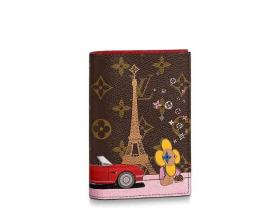 LV 2020圣诞太阳花巴黎埃菲尔铁塔护照夹 M68493