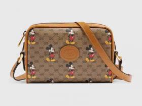 Gucci Disney迪士尼米老鼠印花单肩斜挎包相机包 602536