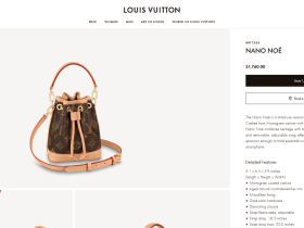 LV M81266 Nano Noé 2020新款老花水桶包
