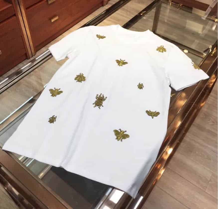 Dolce&Gabbana杜嘉班纳 D&G 2018最新蜜蜂蝴蝶重工刺绣工艺短袖T恤