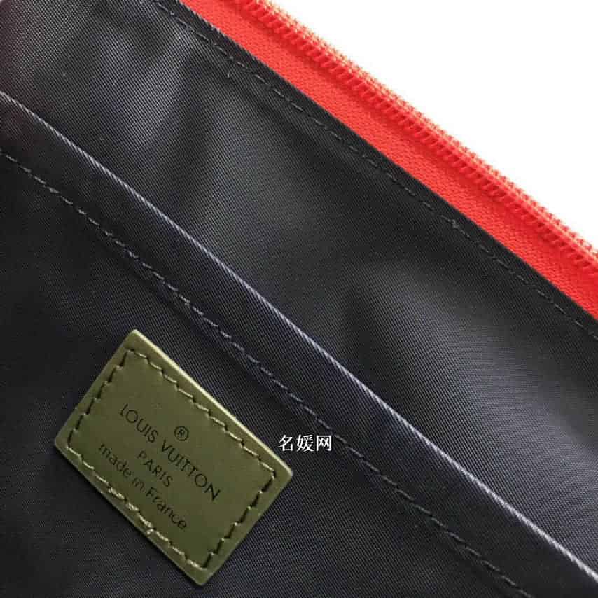 路易威登LV 18春夏新品蓝色涂层彩色金属Pochette Apollo手拿包M63047
