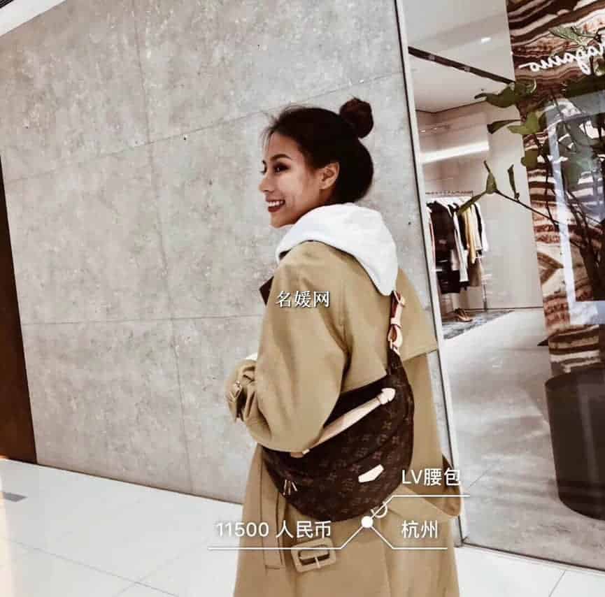 LV/路易威登 BUMBAG 情侣腰包新款老花胸包斜挎包M43644 明星同款