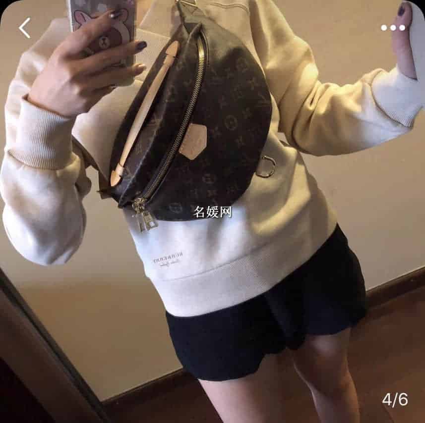 LV/路易威登 BUMBAG 情侣腰包新款老花胸包斜挎包M43644 明星同款