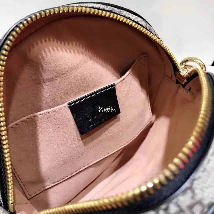 Gucci/古奇/古驰Patchwork猫咪蛇皮圆形包499823 96ICG 9747