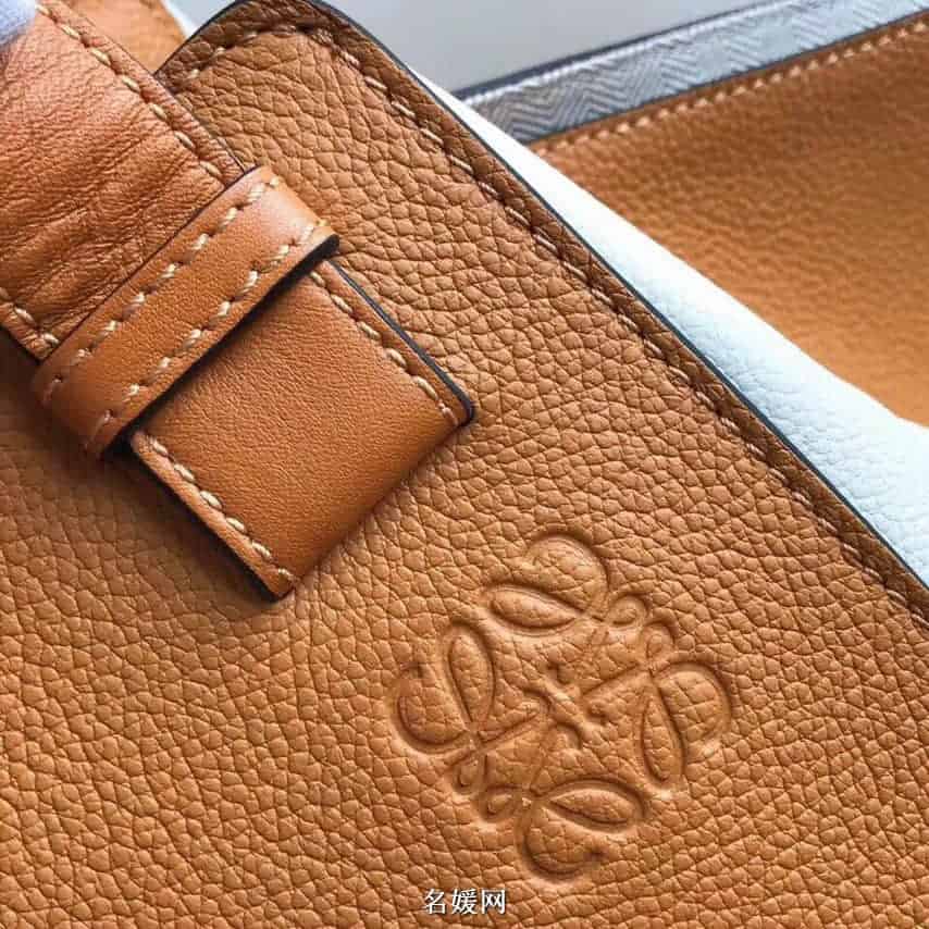 LOEWE罗意威 2018新款Hammock系列荔枝皮拼色手提包吊床包
