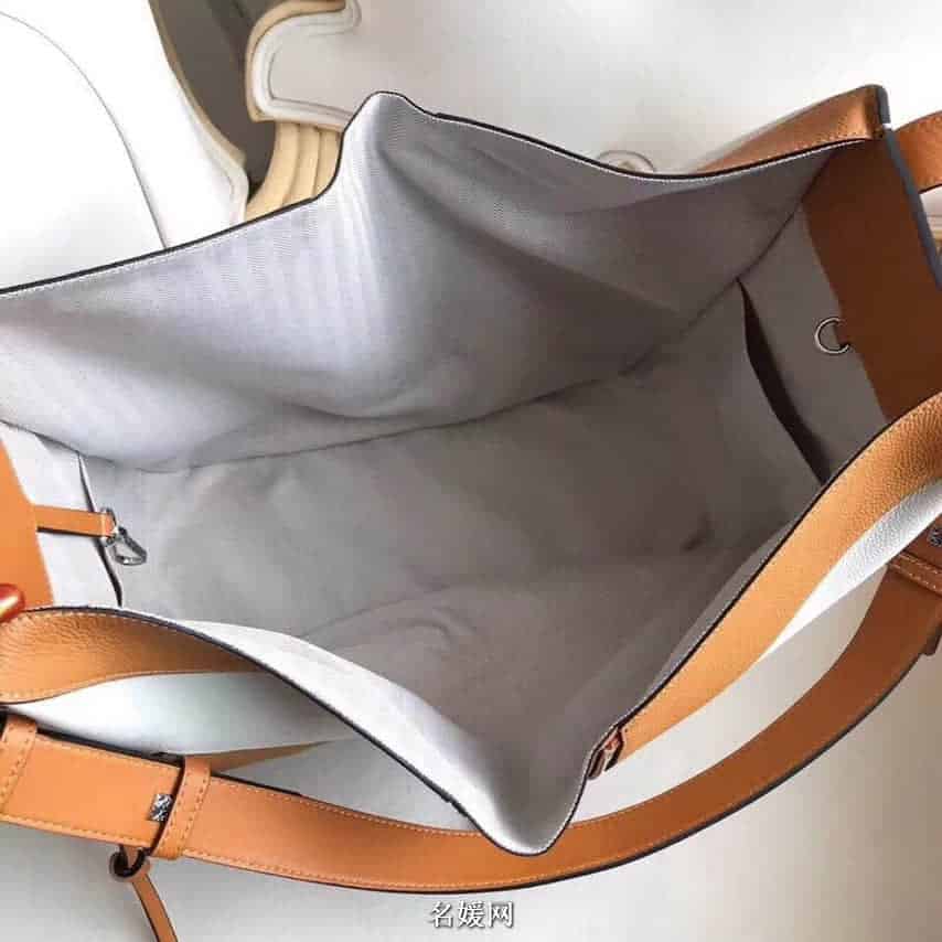 LOEWE罗意威 2018新款Hammock系列荔枝皮拼色手提包吊床包