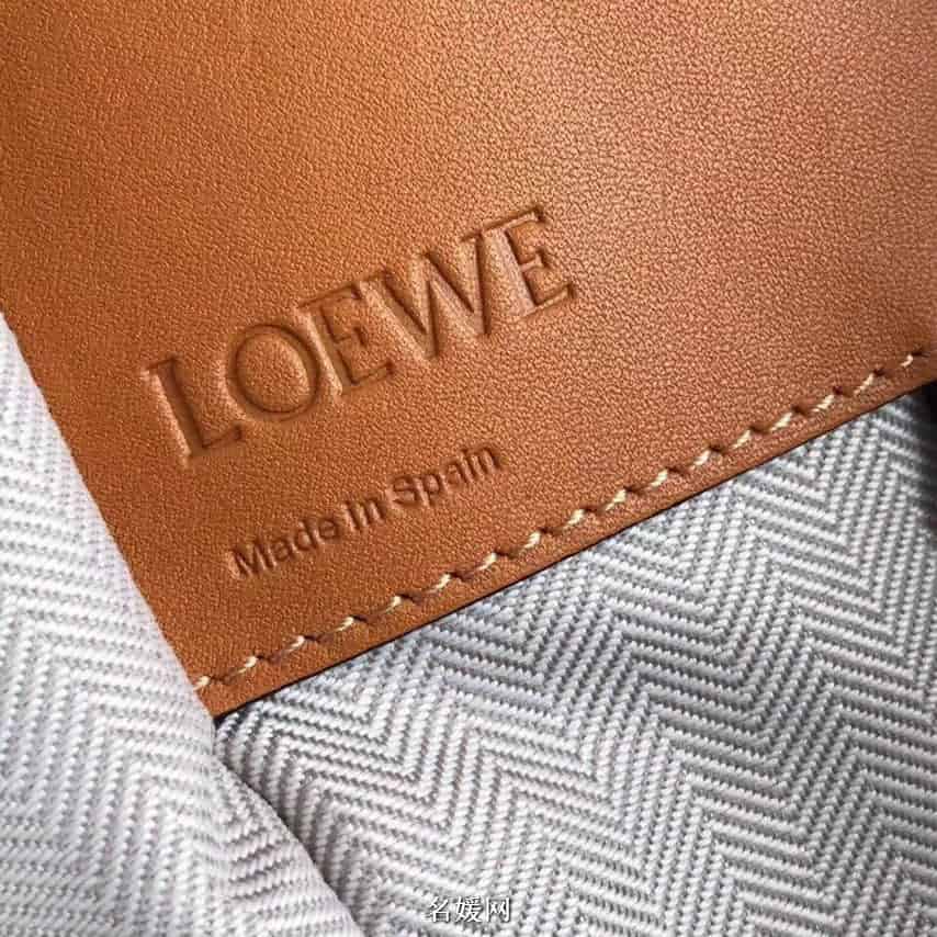 LOEWE罗意威 2018新款Hammock系列荔枝皮拼色手提包吊床包