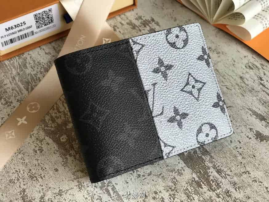 Louis Vuitton M63025 Kim Jones Monogram eclipse split multiple wallet -  Louis Vuitton