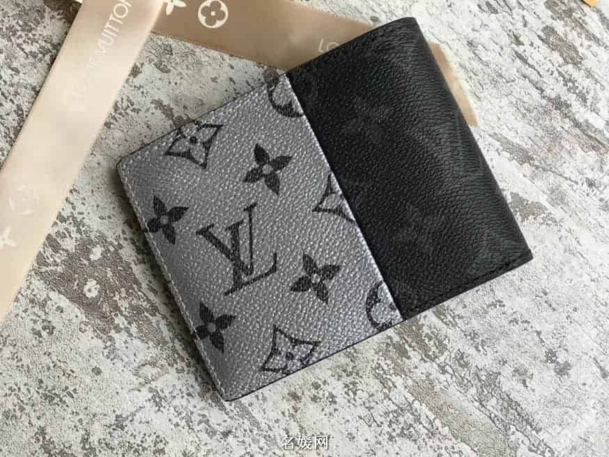 Louis Vuitton M63025 Kim Jones Monogram eclipse split multiple wallet -  Louis Vuitton