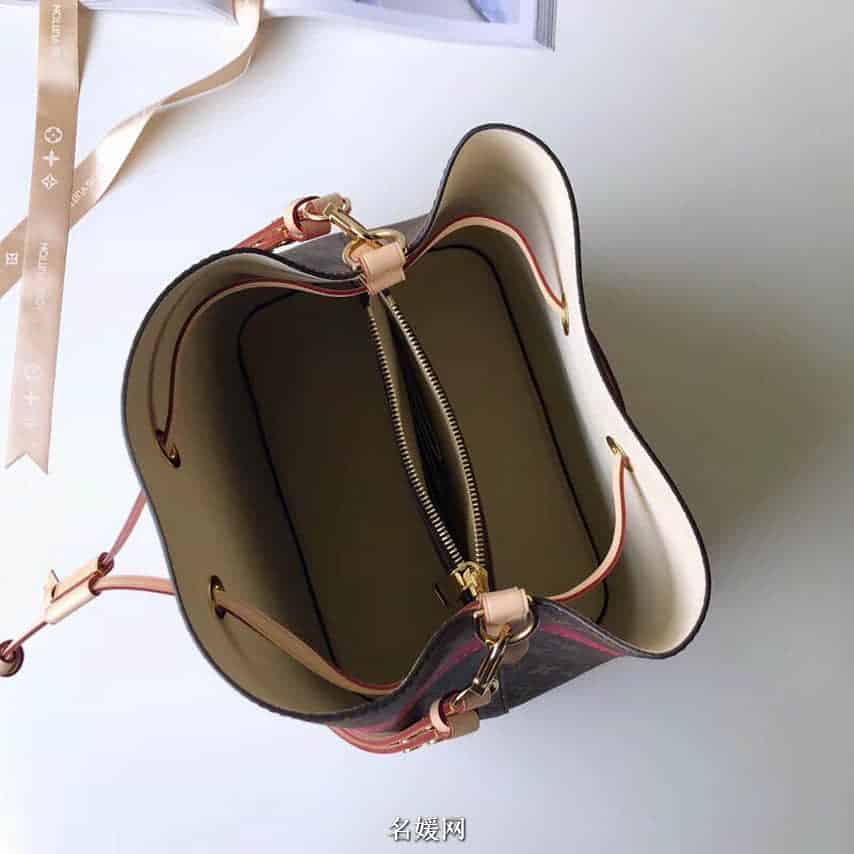 LV/路易威登 2018限量NEONOE锁扣图案水桶包女包 M40649