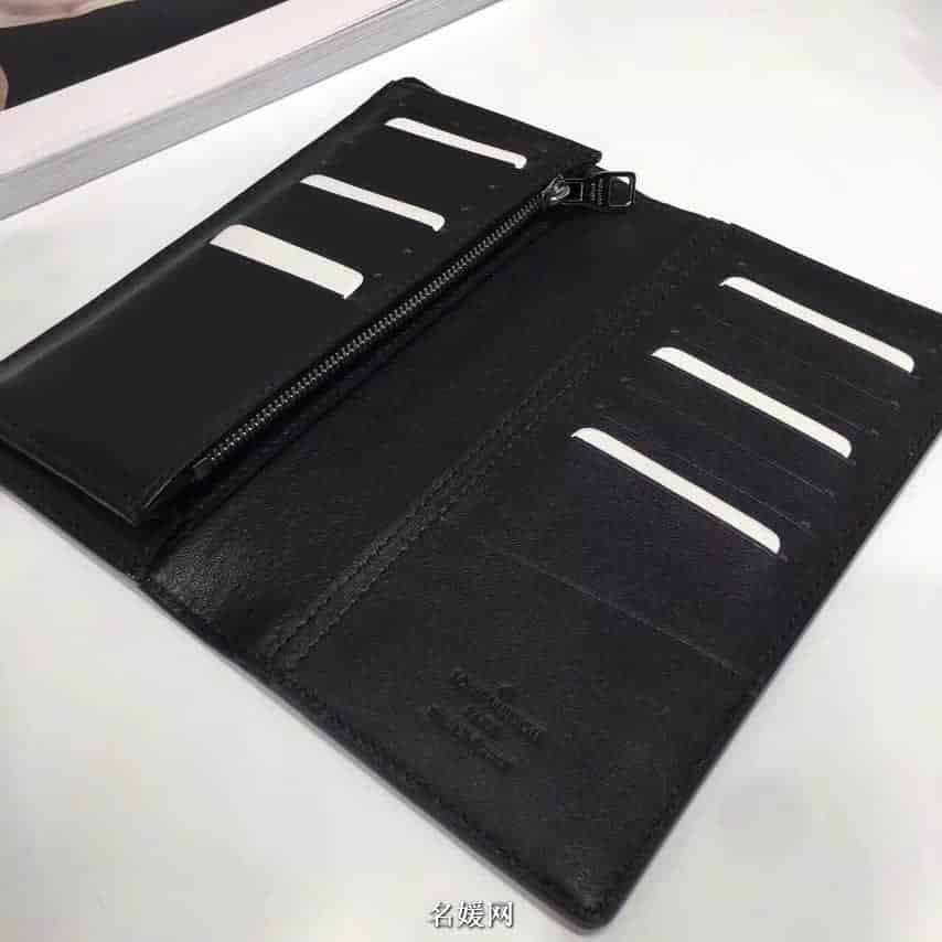 LV/路易威登 小牛皮 Ombre Brazza 长款对折钱夹M61195 M61196