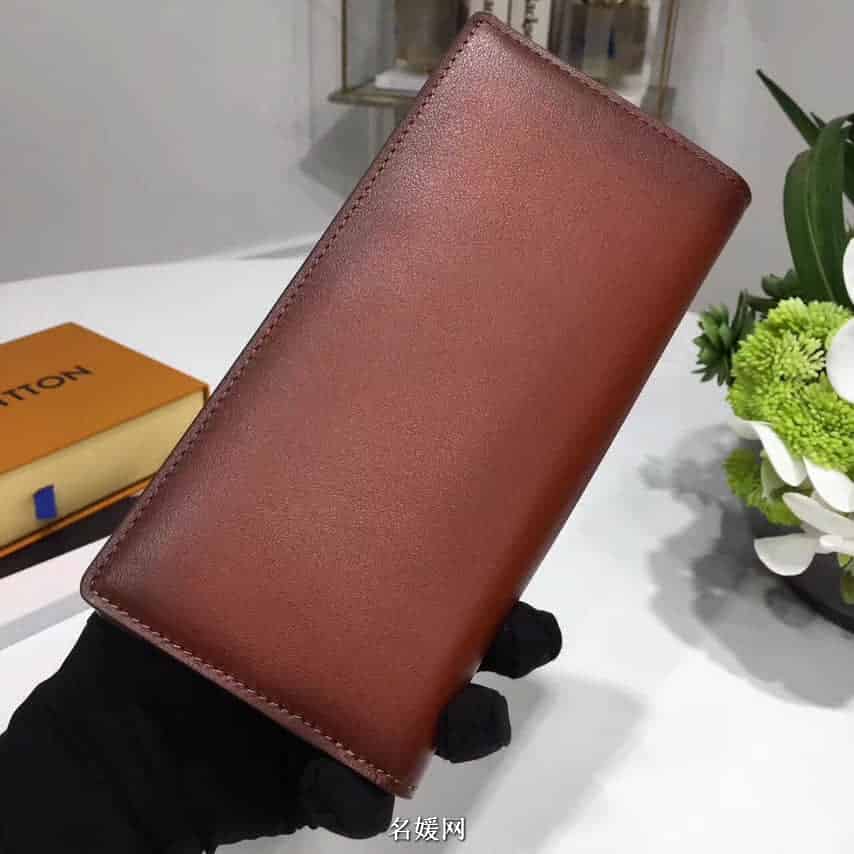 LV/路易威登 小牛皮 Ombre Brazza 长款对折钱夹M61195 M61196
