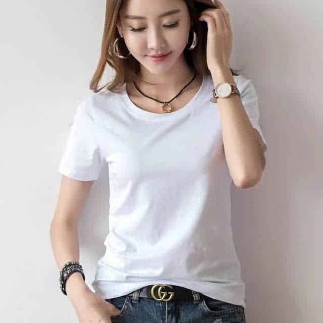 白T恤,女人穿衣搭配里的白色小精灵!