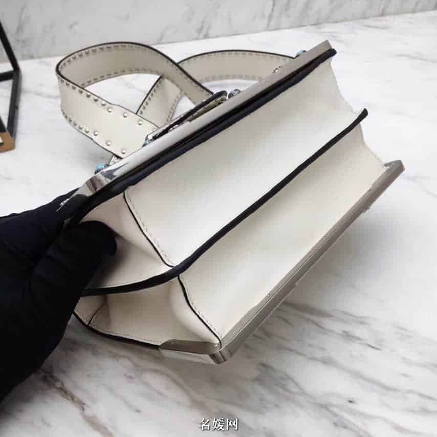 PRADA/普拉达 18新款铆钉装饰拼色 Cahier手袋  1BD045 七色