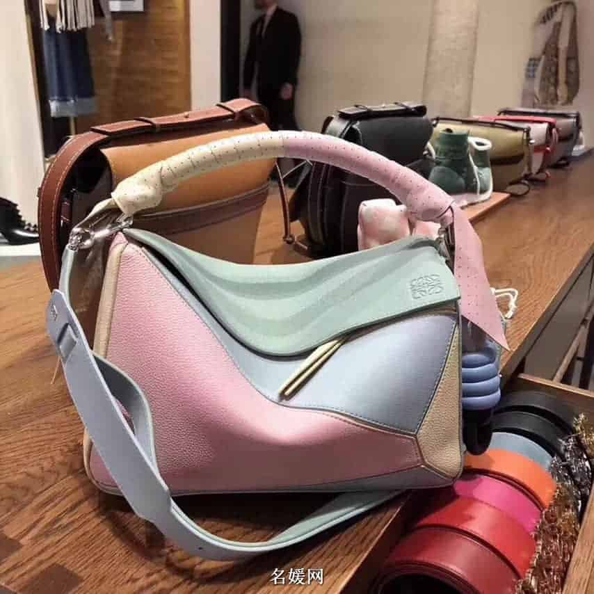 LOEWE罗意威 18新款 Puzzle 彩色糖果最新特别版几何包