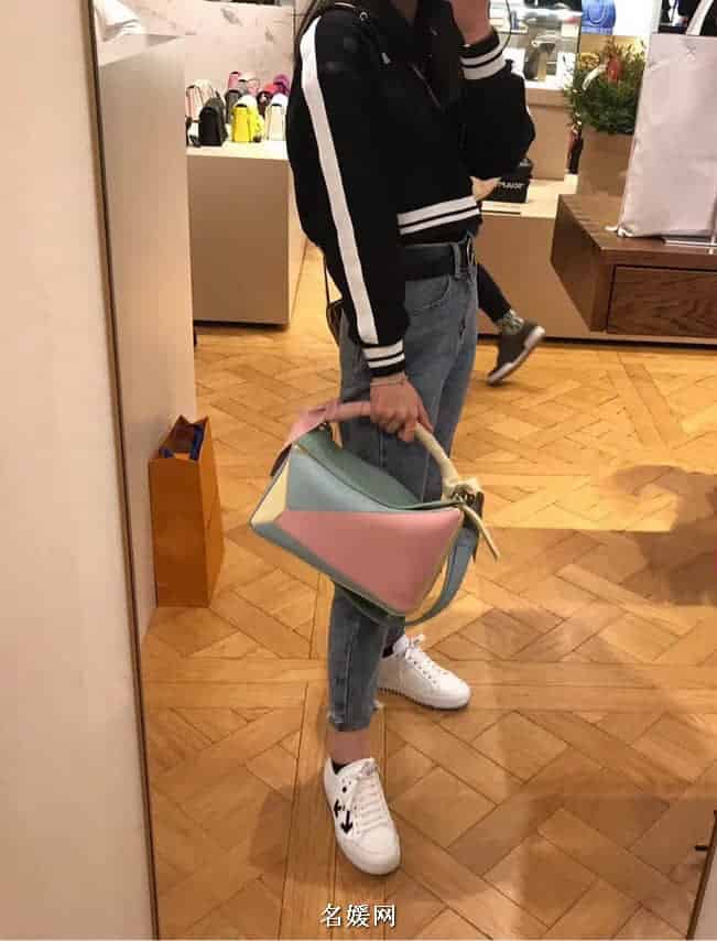 LOEWE罗意威 18新款 Puzzle 彩色糖果最新特别版几何包