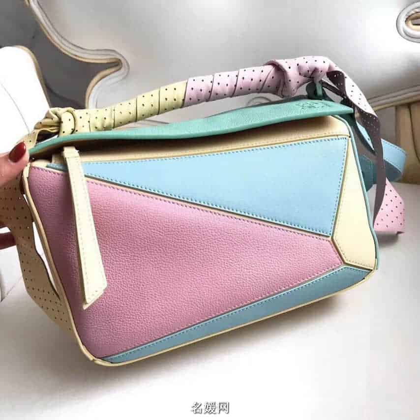 LOEWE罗意威 18新款 Puzzle 彩色糖果最新特别版几何包