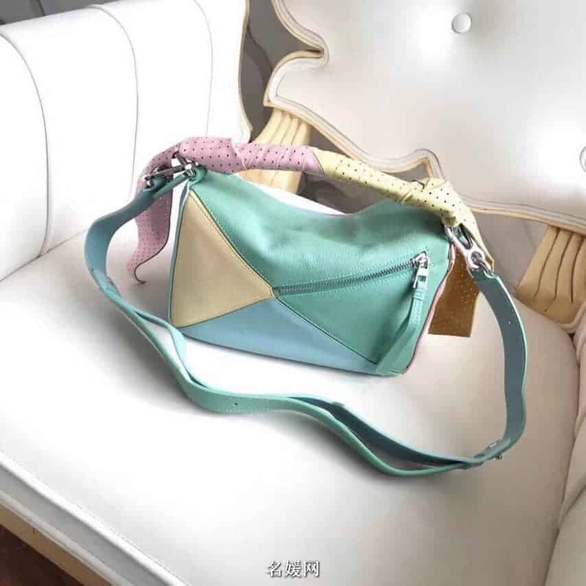 LOEWE罗意威 18新款 Puzzle 彩色糖果最新特别版几何包