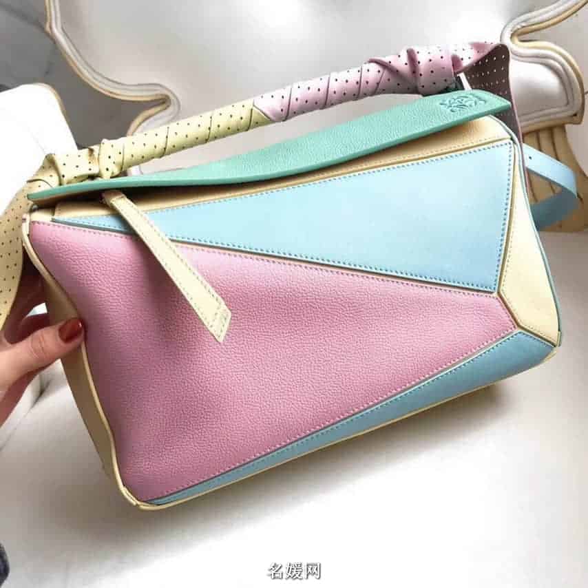 LOEWE罗意威 18新款 Puzzle 彩色糖果最新特别版几何包