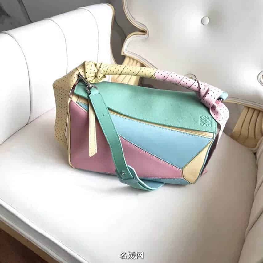 LOEWE罗意威 18新款 Puzzle 彩色糖果最新特别版几何包
