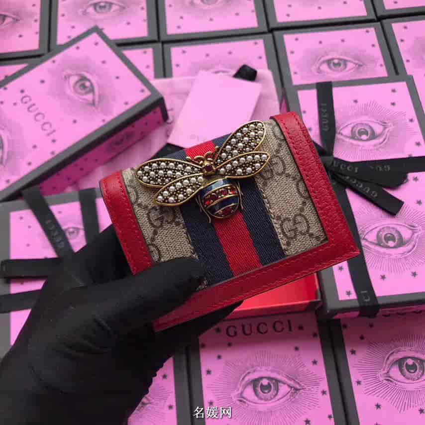 Gucci/古奇 Queen Margaret GG card case ‎476072 9I6QT 8540