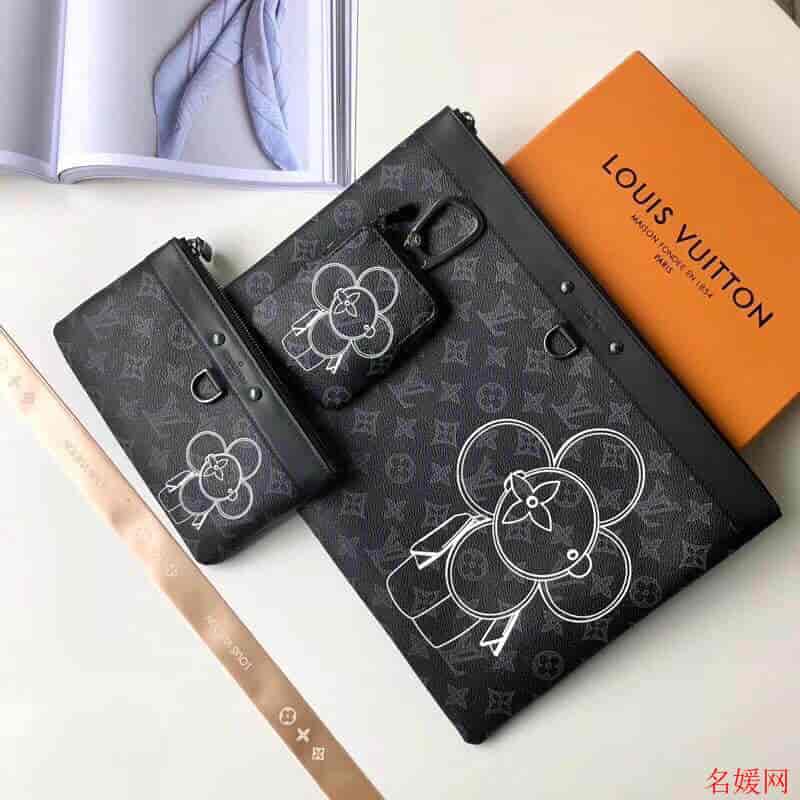 LV/路易威登 18新款Pochette Apollo Vivienne太阳花手机包卡包零钱包M62897