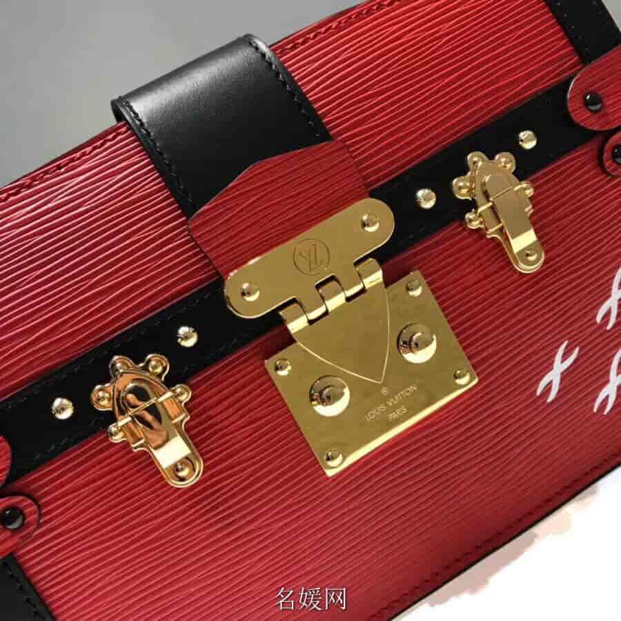LV/路易威登 新款 TRUNK 拼色软盒子链条包单肩斜跨包女包 M51697