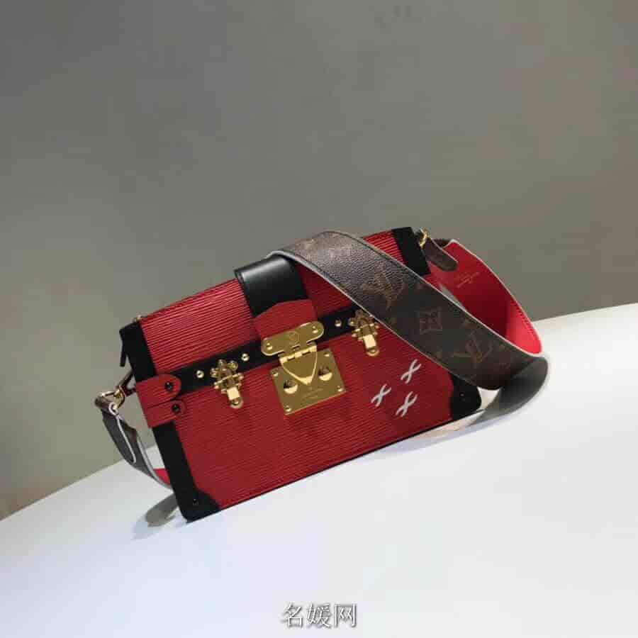 LV/路易威登 新款 TRUNK 拼色软盒子链条包单肩斜跨包女包 M51697