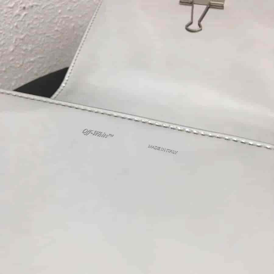Off-White 18新款 Lognd印字肩带 镜子银斜挎包 5512 5509