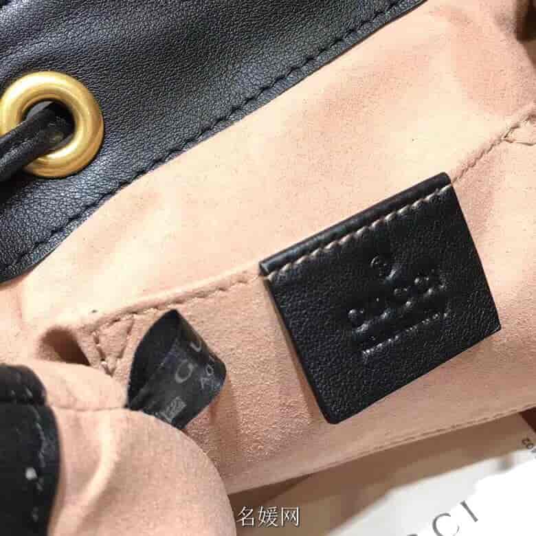Gucci/古奇 18新款 GG Marmont系列绗缝背包双肩包 528129
