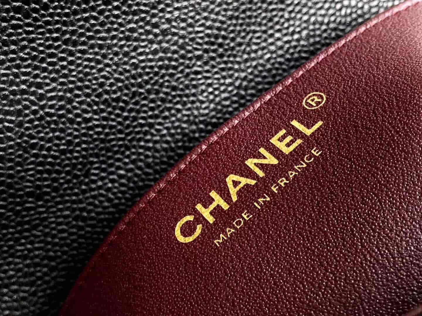 Chanel/香奈儿 18新款正品尾皮cf mini20鱼子酱单肩斜挎包
