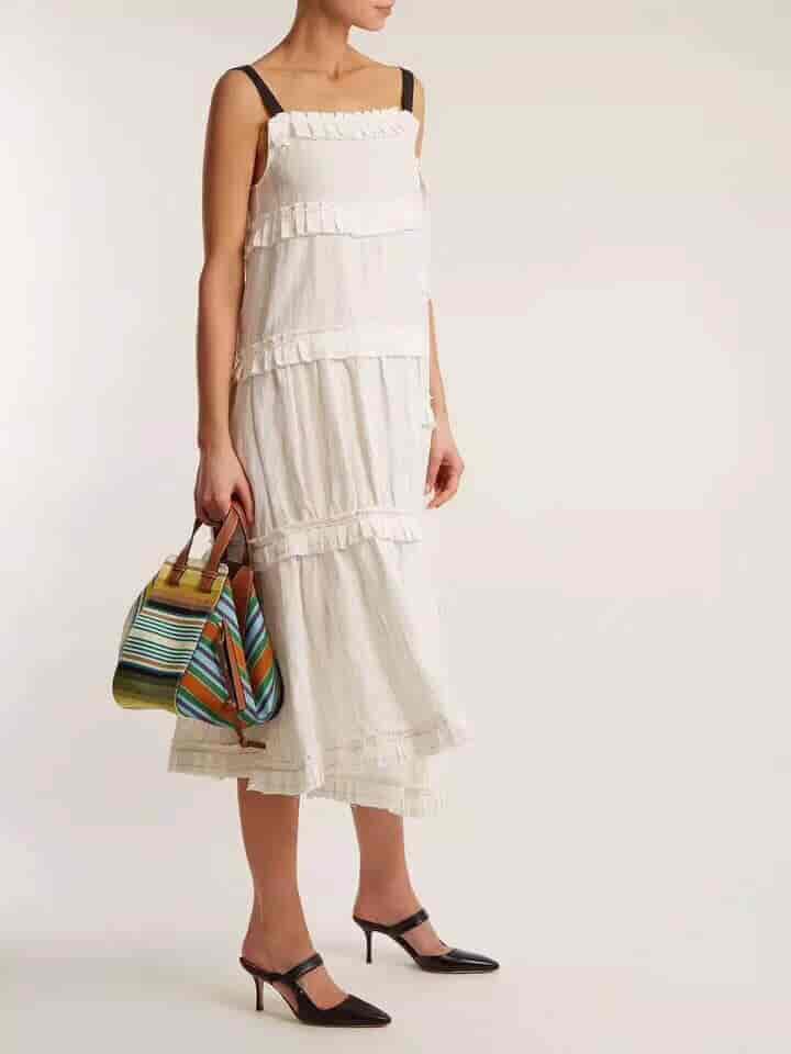 LOEWE/罗意威 18新款彩布条纹Hammock small bag吊床包