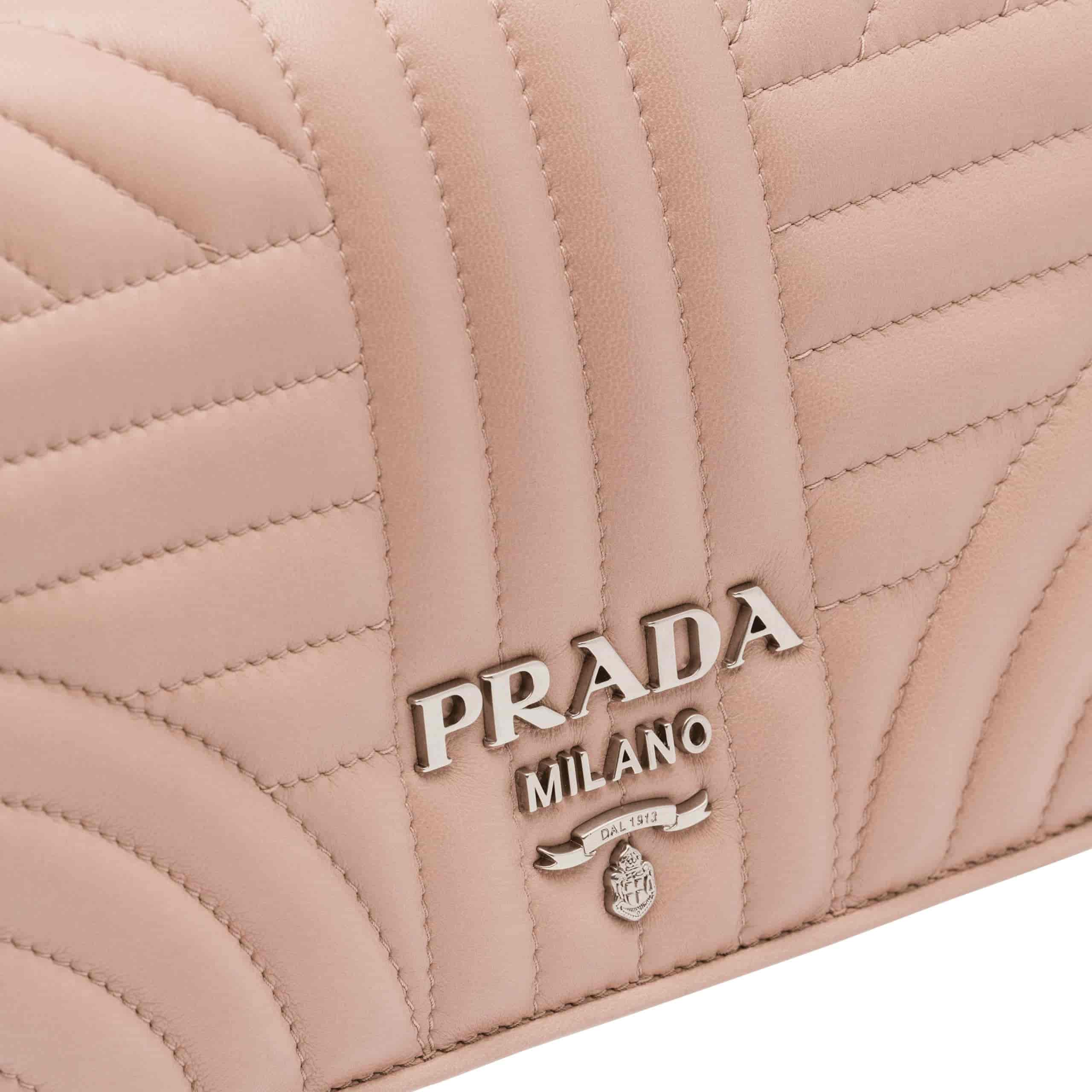 普拉达/Prada 18新款 Diagramme 小羊皮单肩包 1BP013