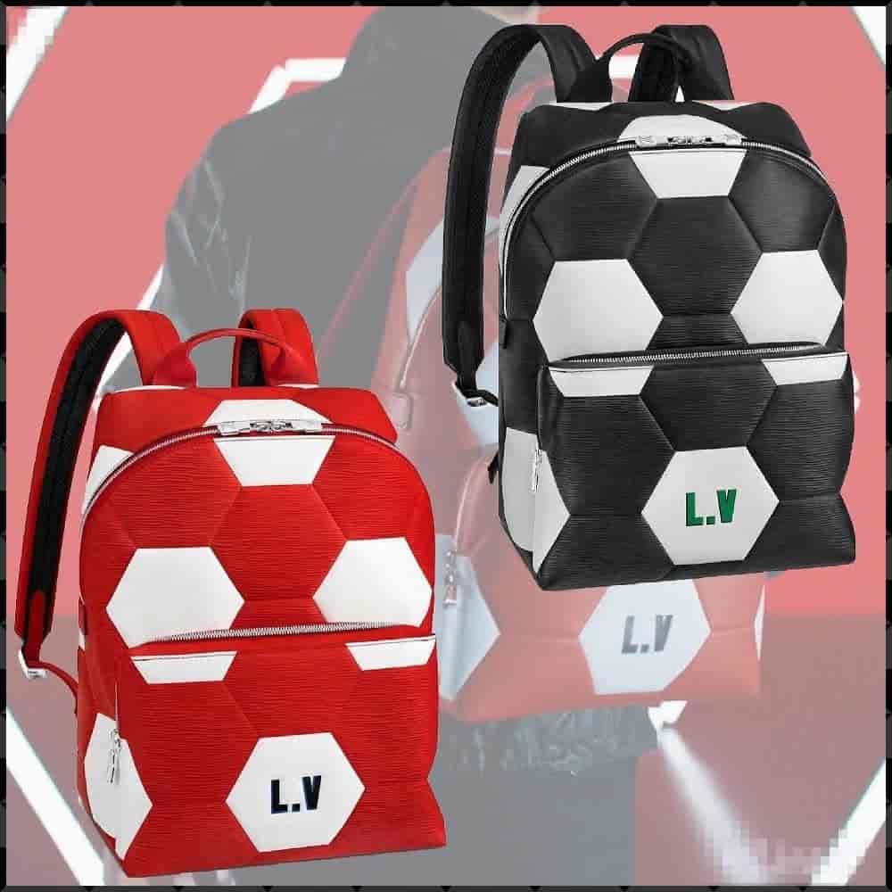LV/路易威登 2018世界杯限量版系列足球图案Apollo双肩包M52117 M52186