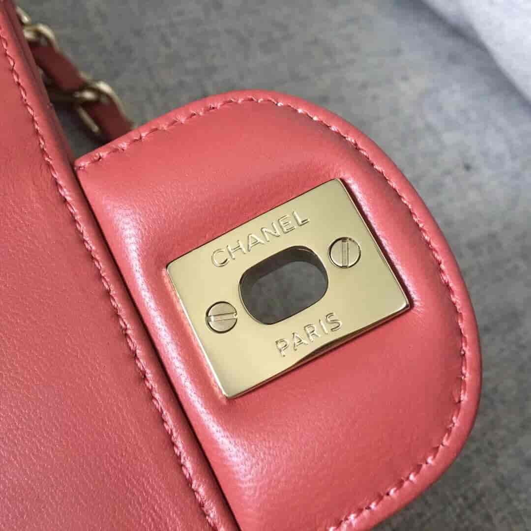 Chanel/香奈儿 经典款cf v纹原厂羊皮25CM中号链条单肩斜挎包