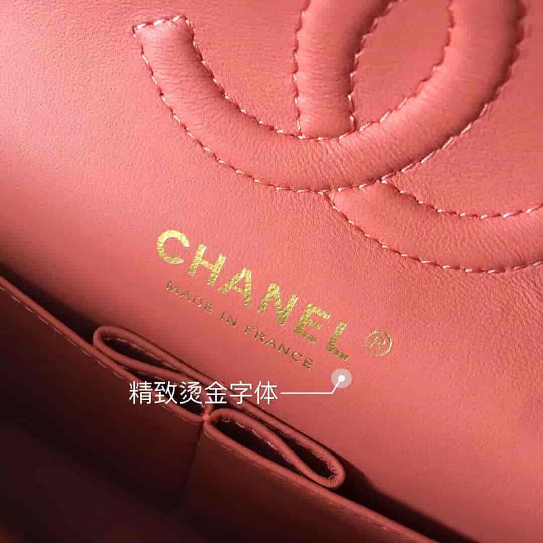 Chanel/香奈儿 经典款cf v纹原厂羊皮25CM中号链条单肩斜挎包