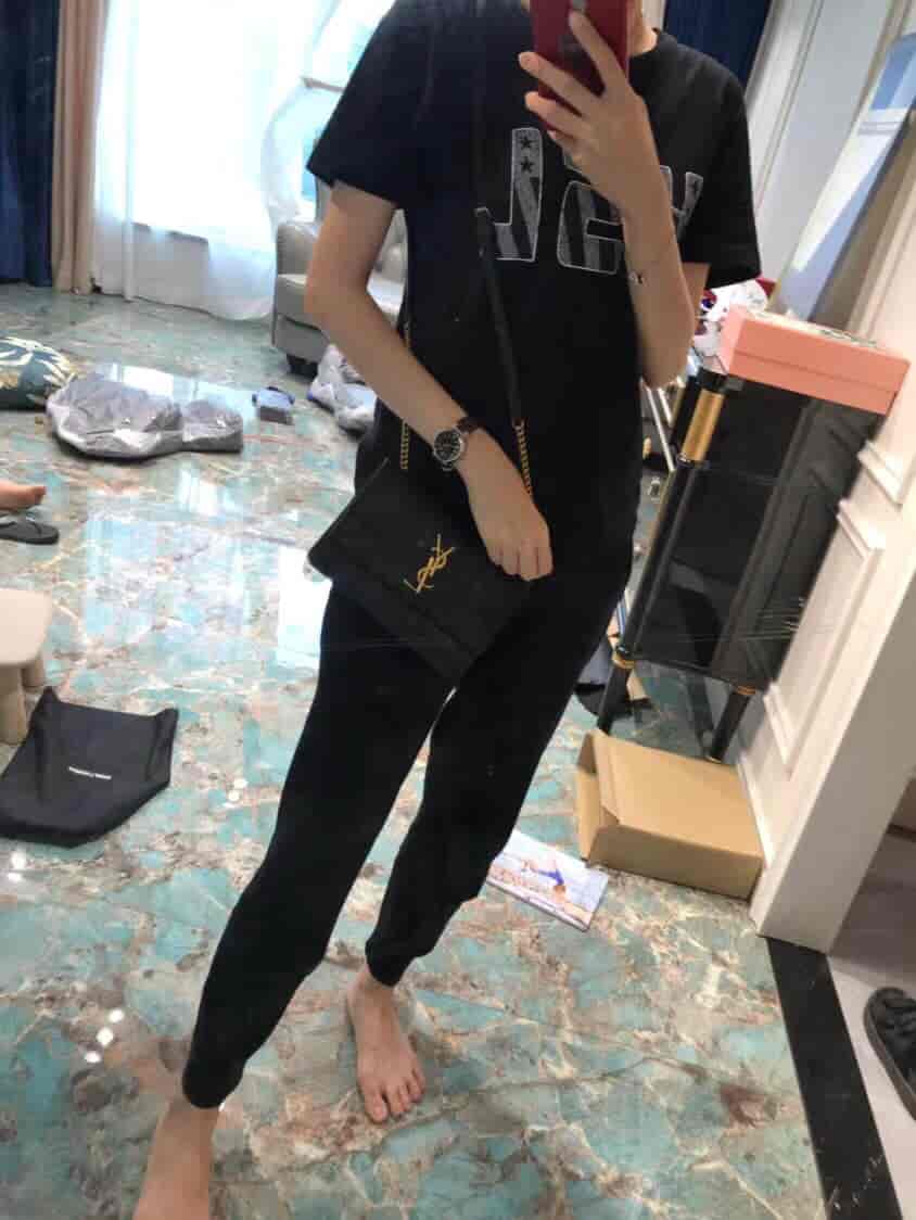 圣罗兰/ysl SUNSET小号压花鳄鱼纹翻盖包 515822