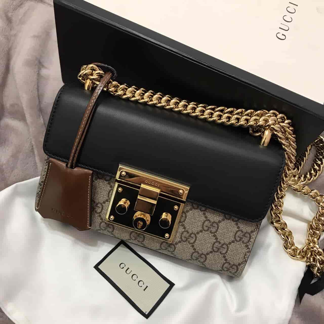 ?种草款? 古奇Gucci padlock小号链条包 409487