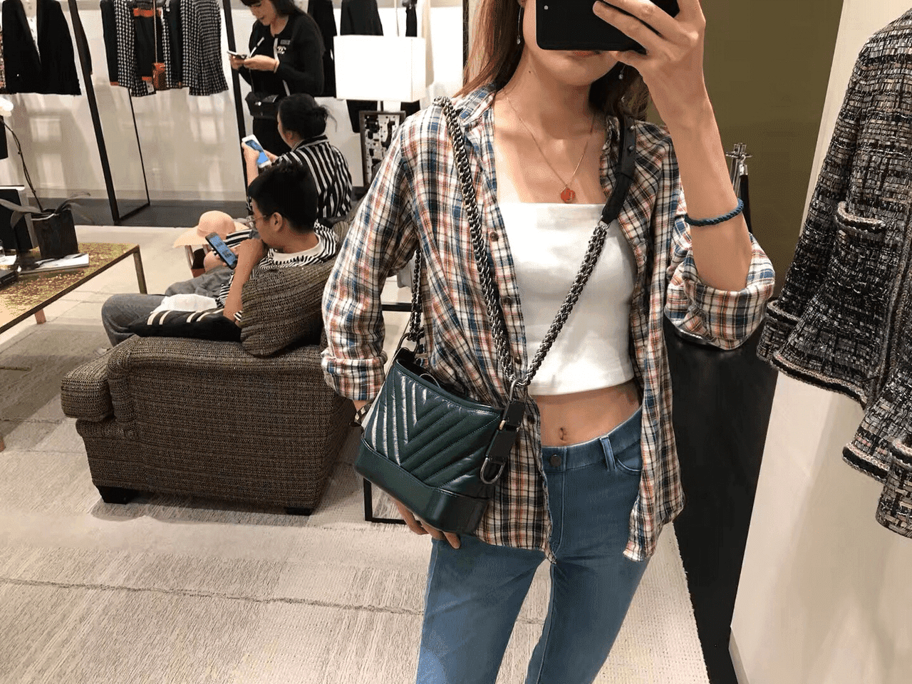 ?香奈儿Chanel 18秋冬新款 V纹 GABRIELLE 小号流浪包 ?