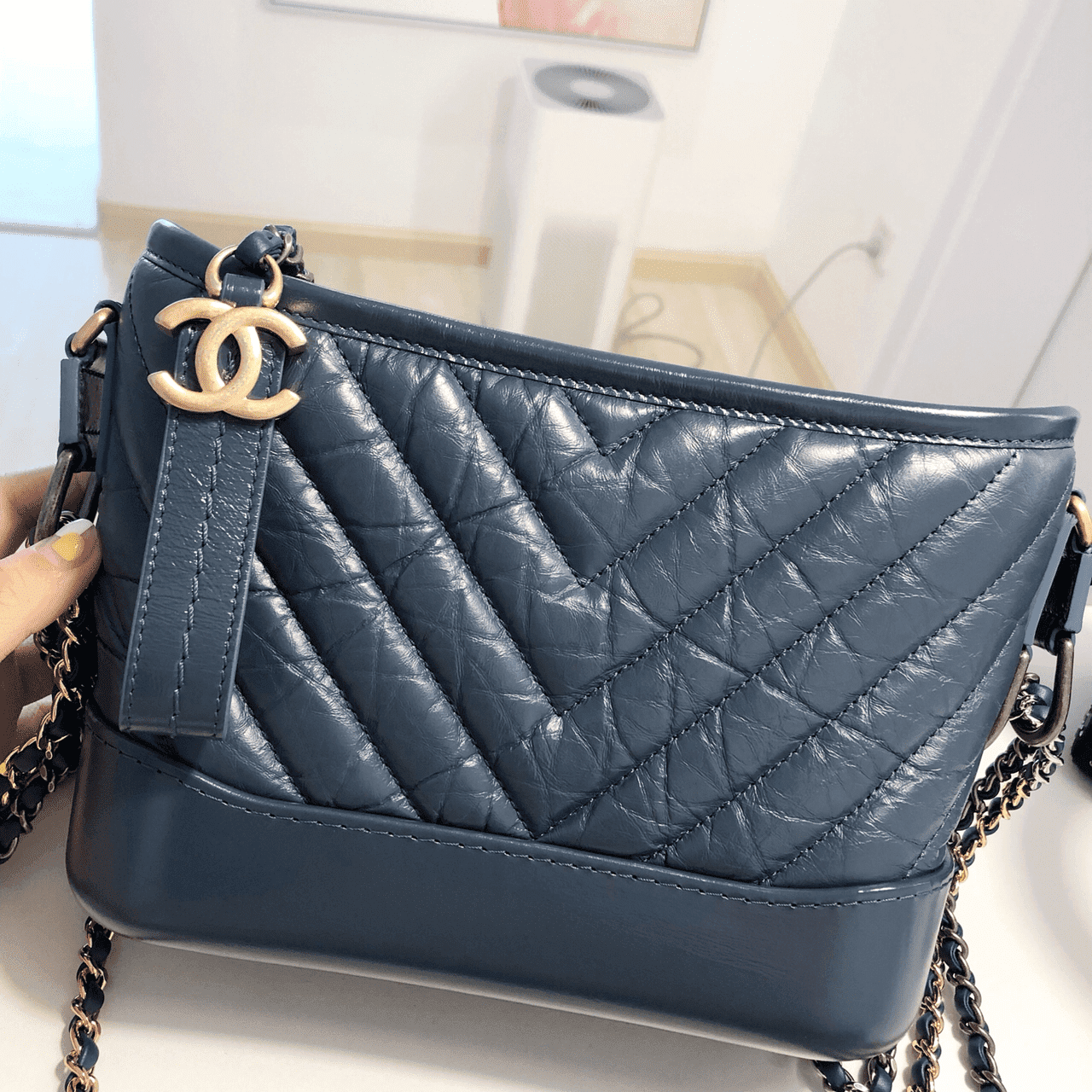 ?香奈儿Chanel 18秋冬新款 V纹 GABRIELLE 小号流浪包 ?