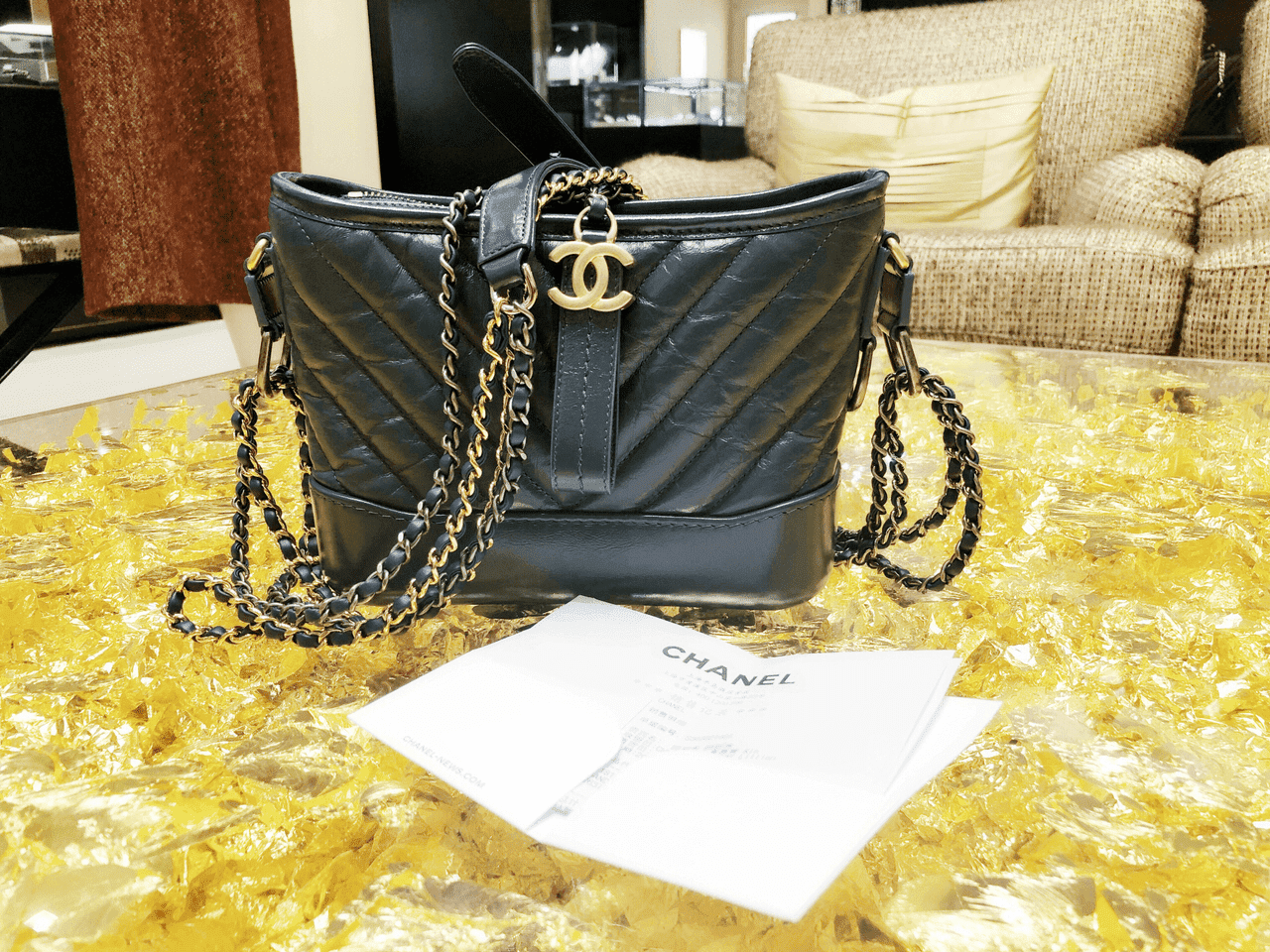 ?香奈儿Chanel 18秋冬新款 V纹 GABRIELLE 小号流浪包 ?