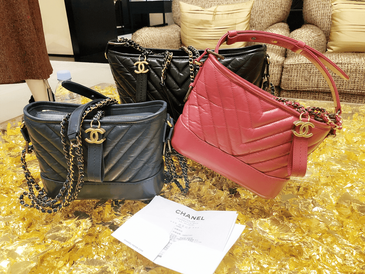 ?香奈儿Chanel 18秋冬新款 V纹 GABRIELLE 小号流浪包 ?