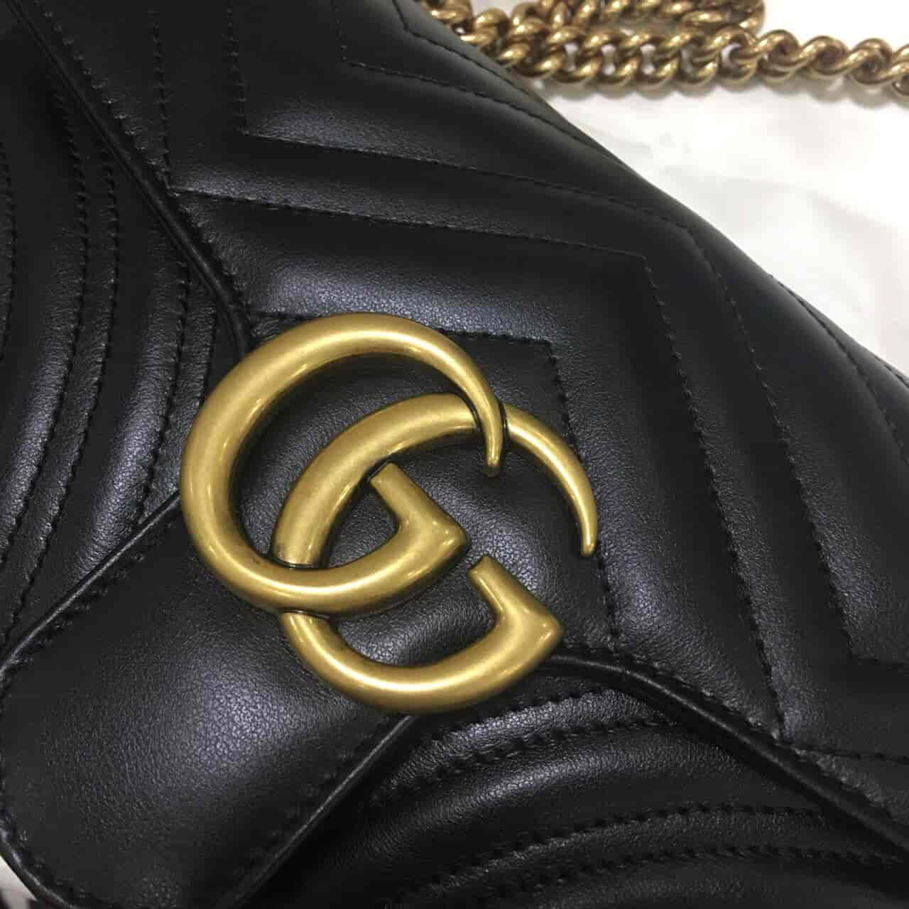 GUCCI MARMONT 黑色26cm中号