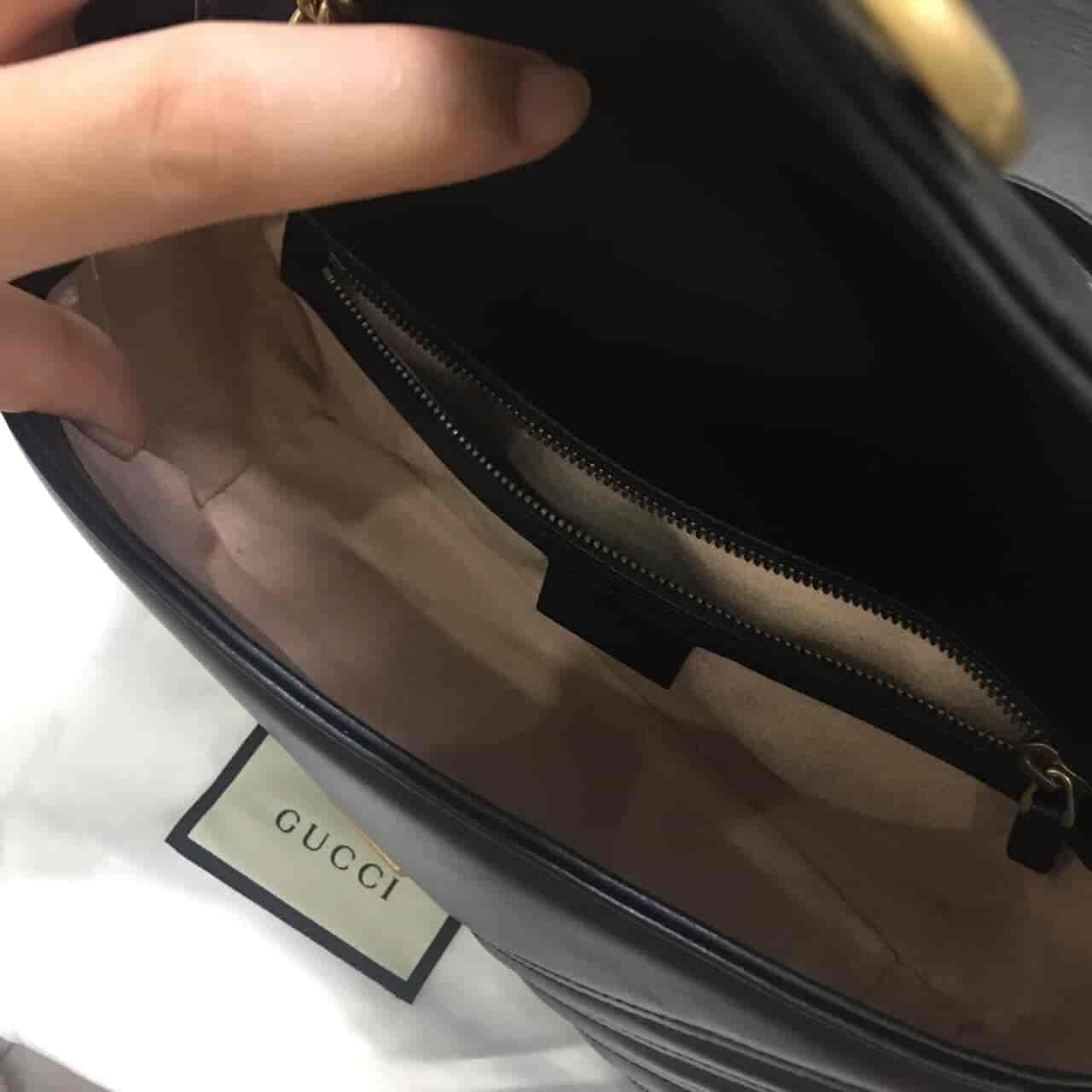 GUCCI MARMONT 黑色26cm中号