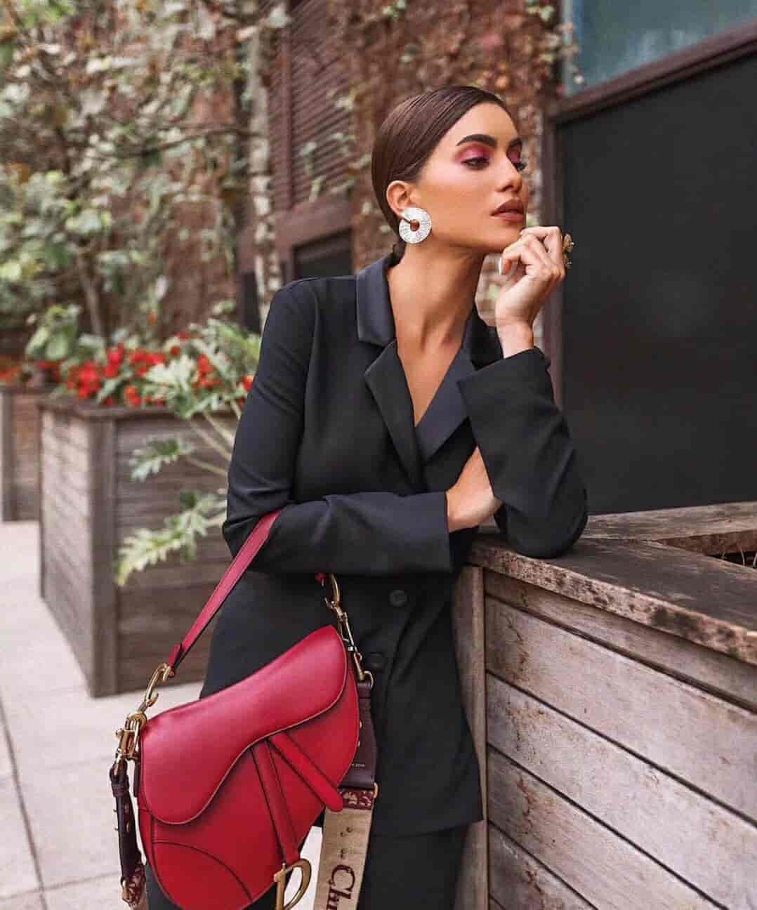 Dior/迪奥 SADDLE小牛皮手提马鞍包 M0446