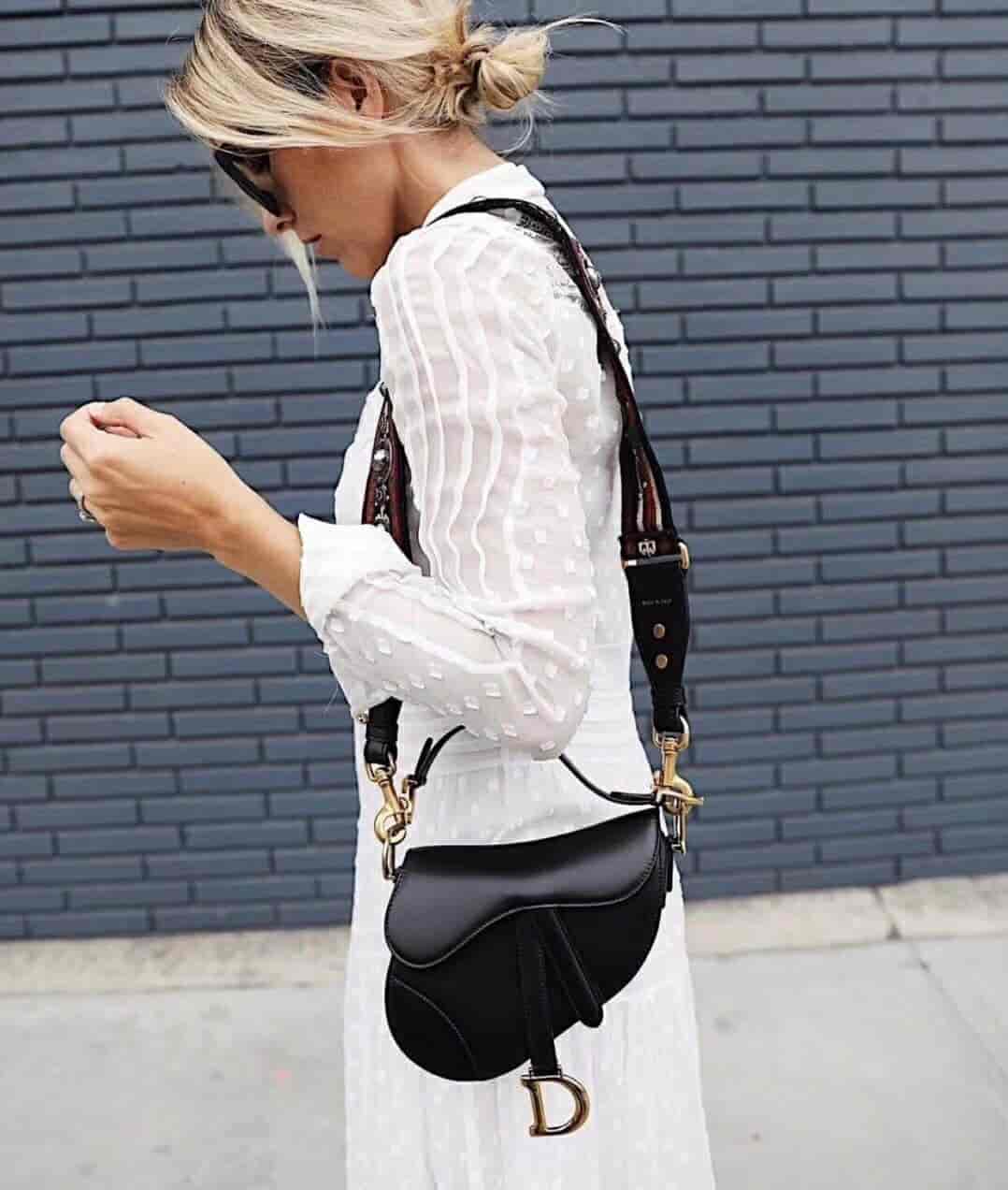 Dior/迪奥 SADDLE小牛皮手提马鞍包 M0446